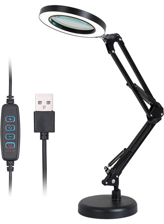 اليشمك مصباح مكتب LED أسود 43x7.5x26.5سم - Image 1