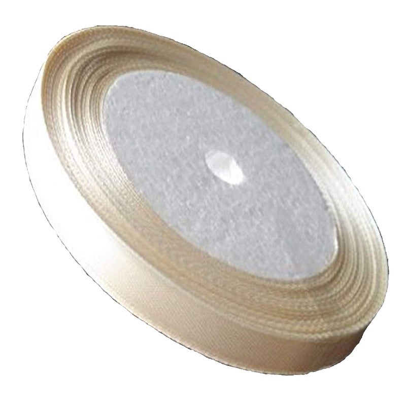25 Yards  23 Meters of Satin Ribbon 10mm  Cream for Gifts wrap Sew Party Decorations Events Dress Bows and Much More