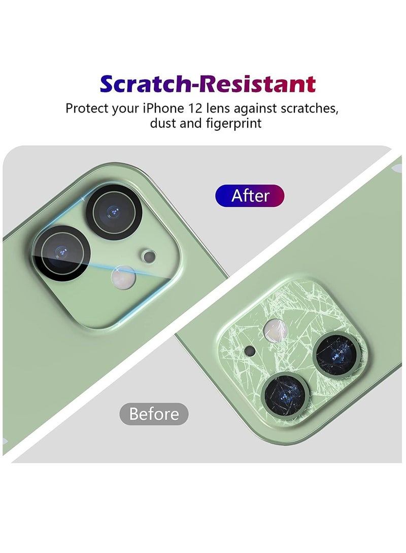 DUSALA Camera Lens Protector for iPhone 12 (6.1 in), Tempered Glass Camera Lens Cover Protection 9H Hardness HD Clear  Bubble Free Easy Install, Scratch-Resistant - 3 PACK - Image 3