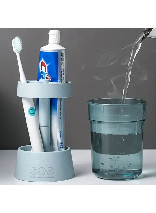 2pcs Random Color Bathroom Cup Set with Toothbrush Holder Hygienic and Convenient Design - Image 5