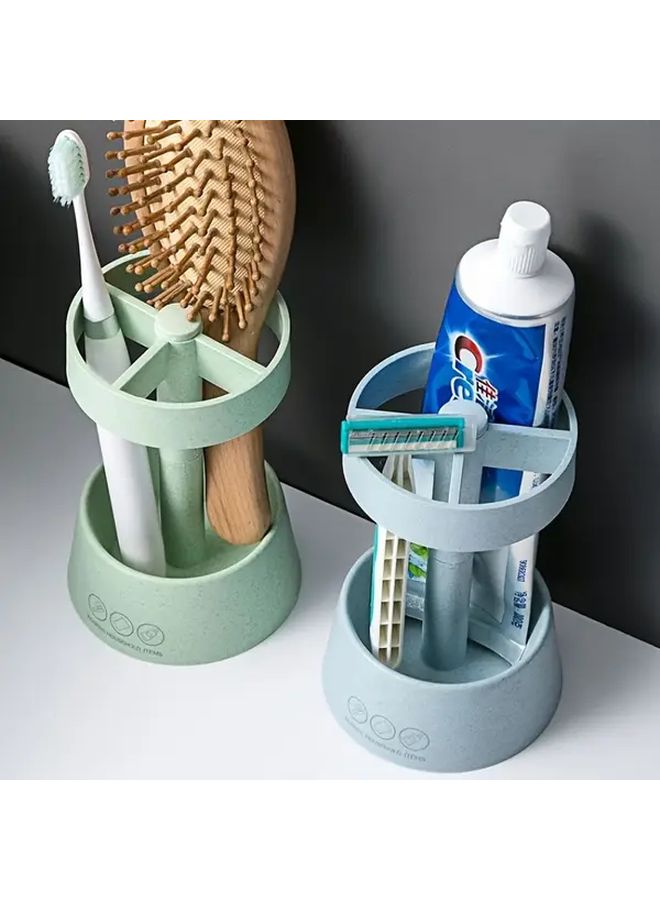 2pcs Random Color Bathroom Cup Set with Toothbrush Holder Hygienic and Convenient Design - Image 2
