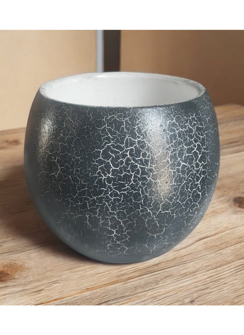 Generic Pottery Planter Pot - 15cm for Office Decor, Kitchen Accessories, Home Decor, Fired Clay  - Image 3