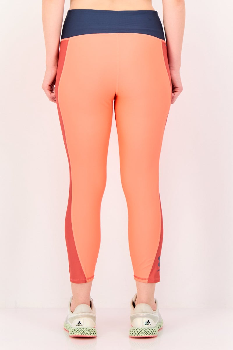 UNDER ARMOUR Women Sportswear Fit Training Leggings, Orange - Image 3