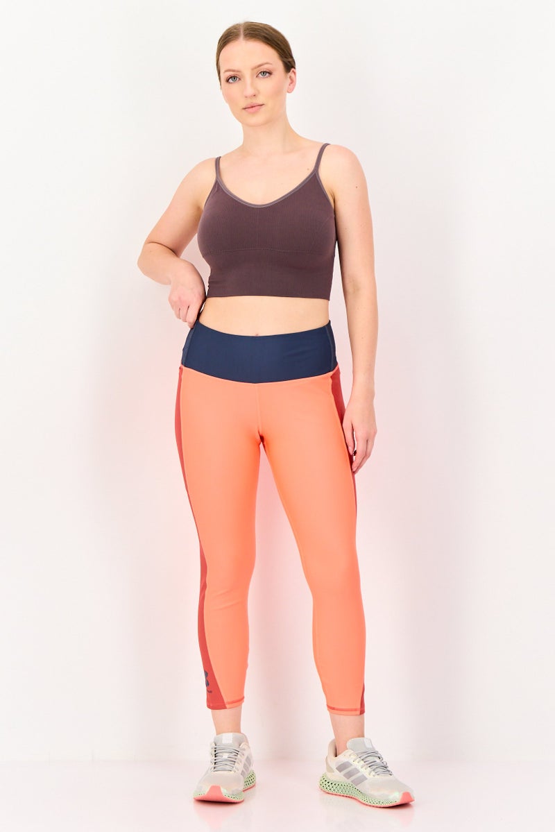 UNDER ARMOUR Women Sportswear Fit Training Leggings, Orange - Image 4