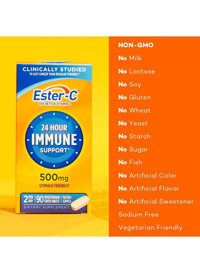Ester - C Ester-C Vitamin C Coated Tablets, 500 mg, 90 Count - Image 3