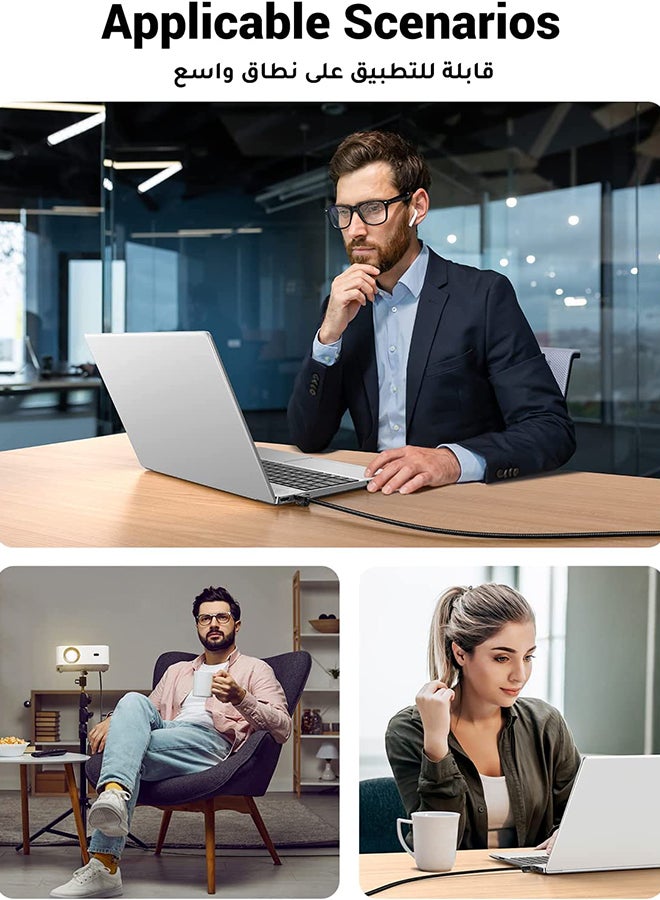 يو جرين كابل إيثرنت Cat 6 مضفر Cat6 جيجابت عالي السرعة تصل الى 1000Mbps كابل إنترنت RJ45 محمي شبكة LAN متوافق مع PS5 و PS4 و Xbox والتلفزيون الذكي وسويتش والراوتر وواي فاي موسع ولوحة التصحيح-1 متر - Image 3