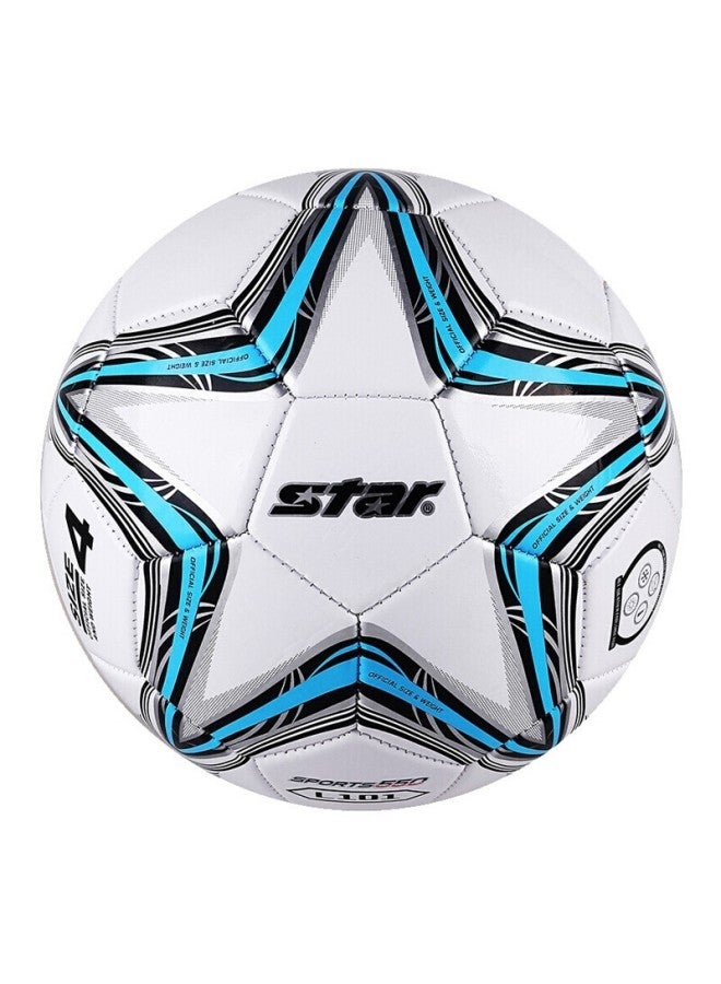 Star Soccer Ball Size 4 For Children's Matches, Training, Physical Exams, Blue Pvc Machine-sched Soccer Ball Sb8234-07 - Image 4