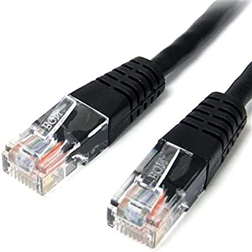 StarTech.com 15 ft. (4.6 m) Cat5e Ethernet Cable - Power Over Ethernet - Molded - Black - Ethernet Network Cable (M45PATCH15BK) - Image 4