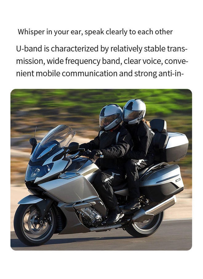 Motorcycle Bluetooth Intercom With FM Radio Helmet