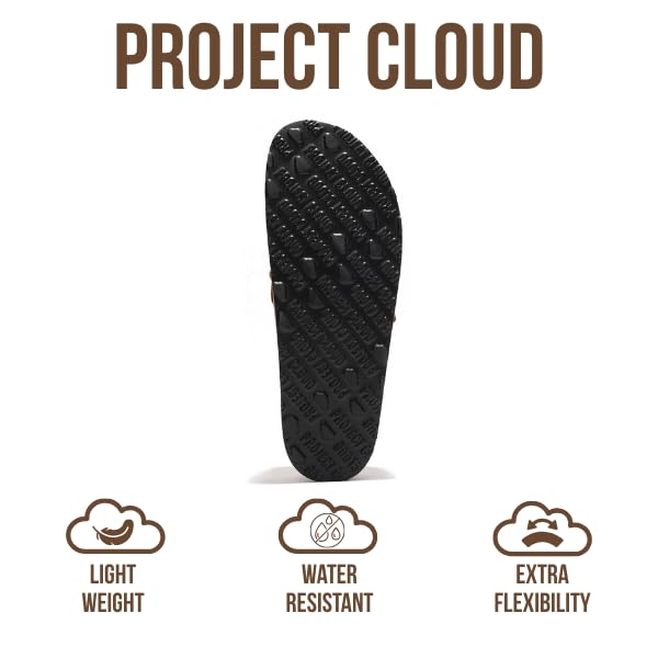 Project Cloud Genuine Leather Moccasin-Style Clogs for Women - Memory Foam and Water Resistant Mules Slip-on - Non-Slip and Durable Clogs Casual Shoes for Women Footwear (Carline, Taupe, 7.5) - Image 4