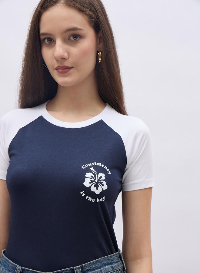 Styli Reglan Sleeve Graphic Print Regular Fit T-Shirt - Image 4