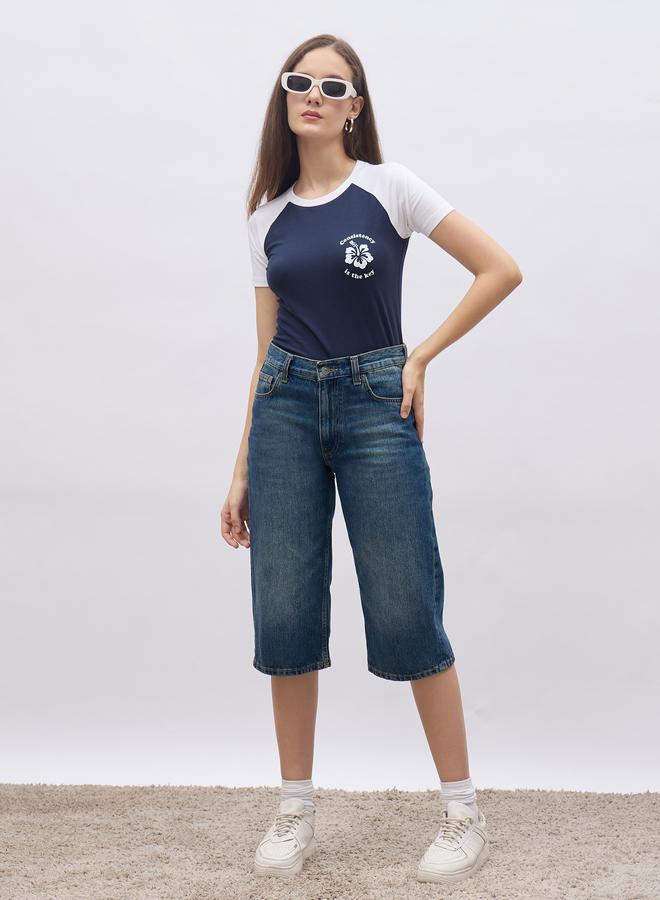 Styli Reglan Sleeve Graphic Print Regular Fit T-Shirt - Image 1