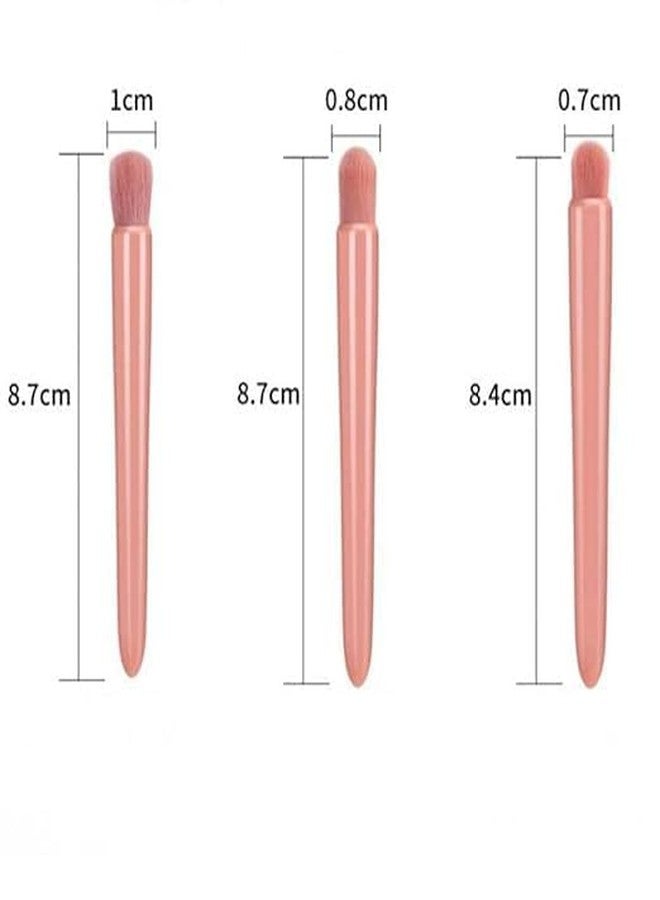 ADICTUM Easy-Taken Travel Makeup Brush Set 5| Portable Travel Blending Powder Foundation Brush Lip Brush Foundation Eye Shadow Brush for Women - Image 5