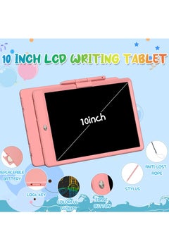 Generic LCD Writing Tablet for Kids, 10 Inch Colorful Toddler Drawing Tablet, Reusable Doodle Board, Electronic Drawing Pads, Educational and Learning Toy for Girls (Pink)  - Image 2