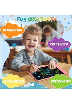 Generic LCD Writing Tablet for Kids, 10 Inch Colorful Toddler Drawing Tablet, Reusable Doodle Board, Electronic Drawing Pads, Educational and Learning Toy for Girls (Pink)  - Image 3