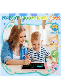 Generic LCD Writing Tablet for Kids, 10 Inch Colorful Toddler Drawing Tablet, Reusable Doodle Board, Electronic Drawing Pads, Educational and Learning Toy for Girls (Pink)  - Image 4