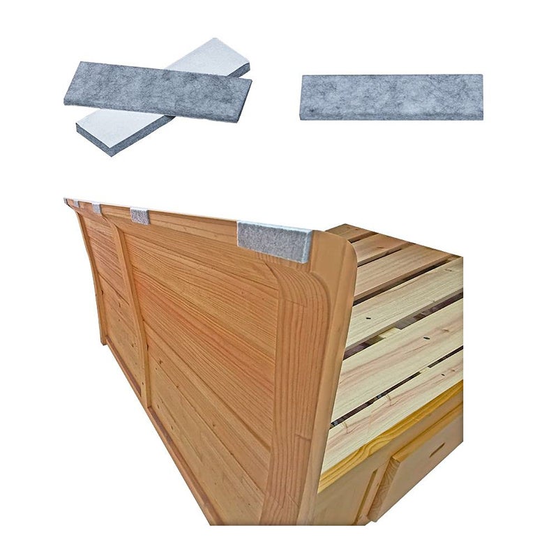 Aneaseit 32PCS AntiVibration and Soundproof Pads for Bed Frame No More squeaking Protects Walls from Knocks Bedside Anti Shake Tool for Beds Cabinets Sofas Easy Install 35 x 11 x02