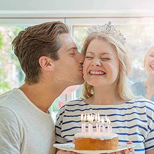 KICOSY Tiaras & Crowns - Crystal AB Rhinestone Princess Tiara for Women & Girls - Birthday Crown - Image 2