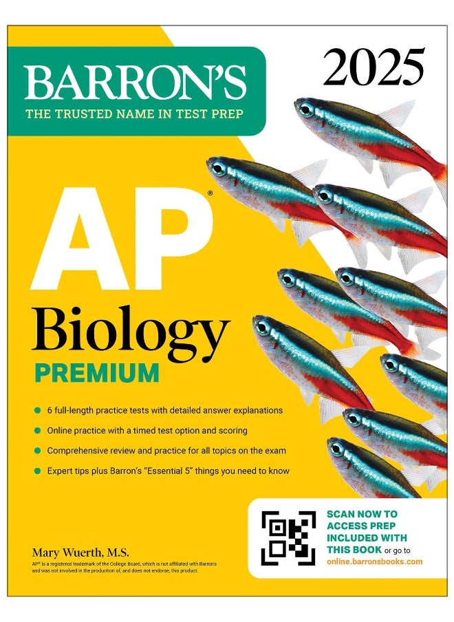 null - AP Biology Premium, 2025: Prep Book with 6 Practice Tests + Comprehensive Review + Online Practice - Image 1