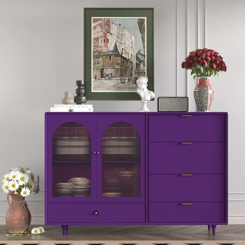 VOLEAAR ورق لاصق بنفسجي داكن 157 × 196 بوصة ورق حائط لاصق مقاوم للماء بلون صلب - Image 5