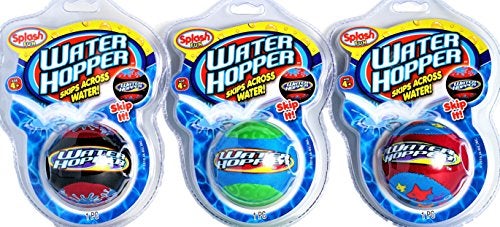 JARU Water Skipping Ball for Kids 3 Pack Skips on Water Squishy Swimming Pool Balls Fun Pool Toys for Kids 48 Years Old Up Outdoor Beach Games Party Favors 8803s - Image 1