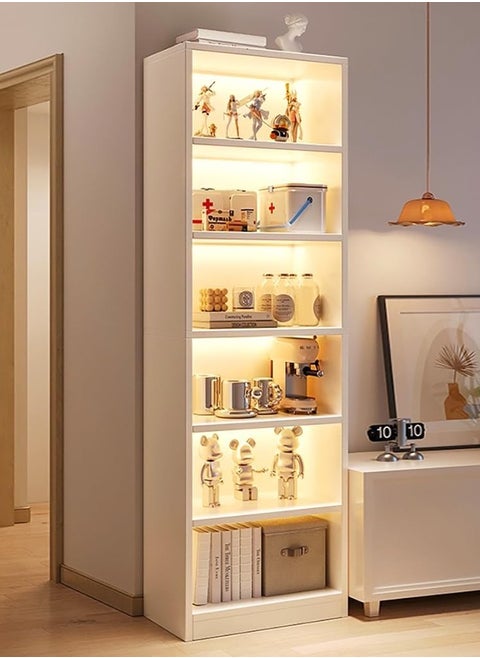 Storage rack household bookshelf simple floor to ceiling storage aisle cabinet living room multi layer corner bookcase