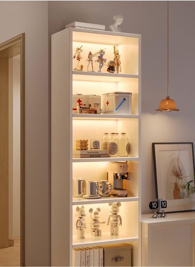 Storage rack household bookshelf simple floor to ceiling storage aisle cabinet living room multi layer corner bookcase
