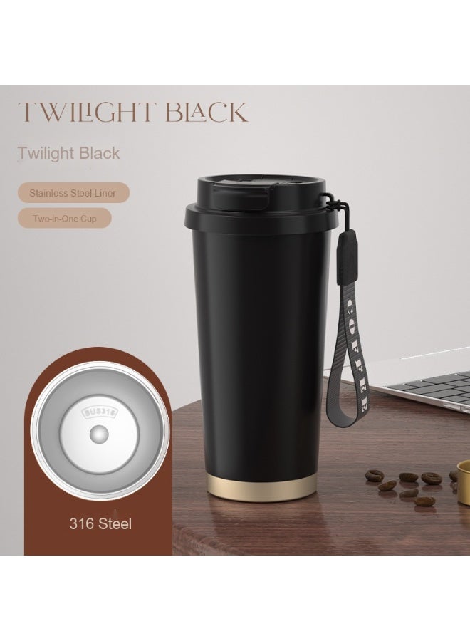 آنا كوب ماء القهوة المحمول بسعة كبيرة مع مصاصة من فولاذ مقاوم للصدأ 316 - Image 1