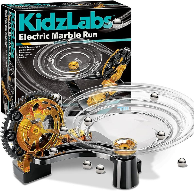 4M KidzLabs Electric Marble Run Kit – Motorized Marble Track for STEM Learning - Image 1
