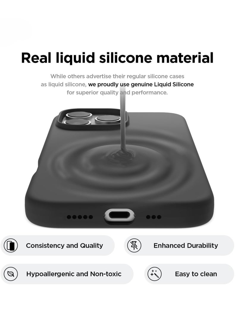 إلترازون iPhone 16 Pro Case Cover - Full Body Protection, Shockproof, Slim, Anti-Scratch Soft Microfiber Lining (Black) - Image 2