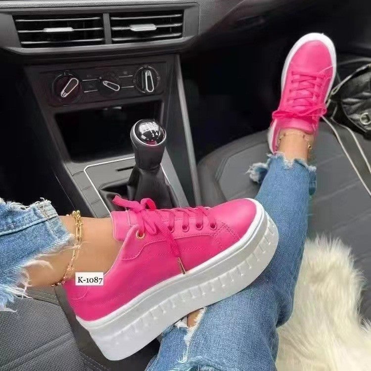 2022 autumn and winter New plus size single-layer shoes women''s and new round toe thick bottom casual all-match viscose shoes Foreign Trade single-layer shoes - Image 3