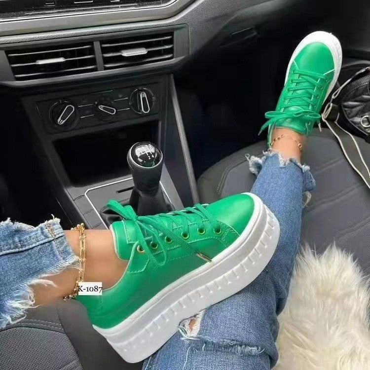2022 autumn and winter New plus size single-layer shoes women''s and new round toe thick bottom casual all-match viscose shoes Foreign Trade single-layer shoes - Image 4