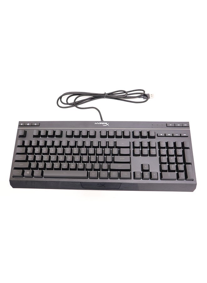 هايبركس لوحة مفاتيح للألعاب سلكية مصنوع من خليط معدني وإضاءة متعددة الألوان RGB أسود - Image 1