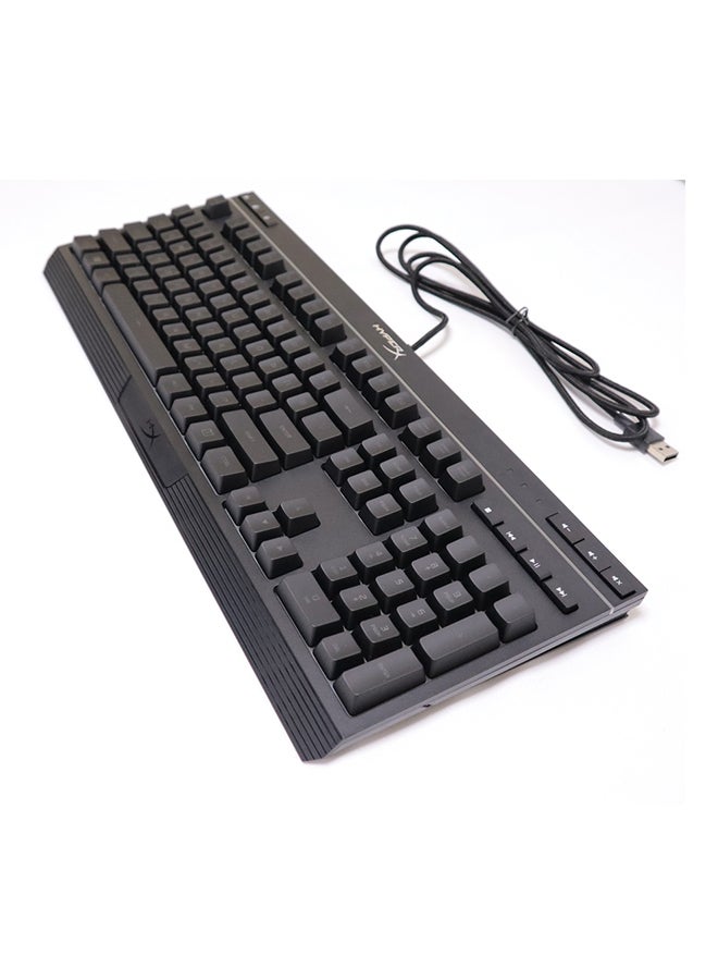 هايبركس لوحة مفاتيح للألعاب سلكية مصنوع من خليط معدني وإضاءة متعددة الألوان RGB أسود - Image 2