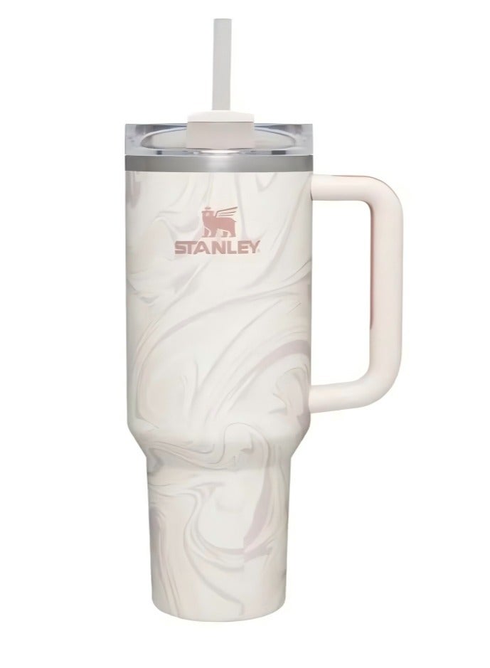Stanley Quencher Stainless Steel Vacuum Insulated Tumbler with Lid and Straw for Water, Iced Tea or Coffee, Smoothie and More, 40 oz - Image 1