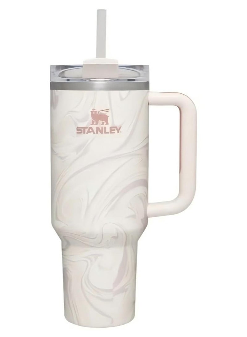 Stanley Quencher Stainless Steel Vacuum Insulated Tumbler with Lid and Straw for Water, Iced Tea or Coffee, Smoothie and More, 40 oz - Image 1