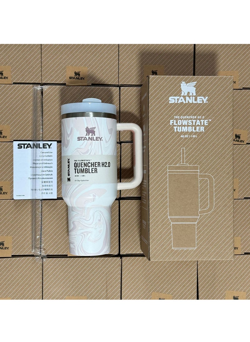Stanley - Quencher Stainless Steel Vacuum Insulated Tumbler with Lid and Straw for Water, Iced Tea or Coffee, Smoothie and More, 40 oz - Image 1