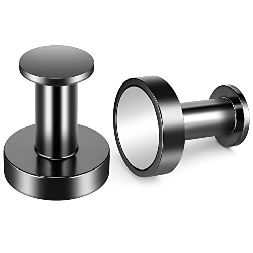 FINDMAG Magnetic Hooks for Cruise Cabins, 150lb Heavy Duty Magnets, Extra Strong Magnetic Hooks for Wreath, Neodymium Magnet Hooks Heavy Duty for Cruise Ship Walls, Towel, Locker, Black, 2Pack - Image 1