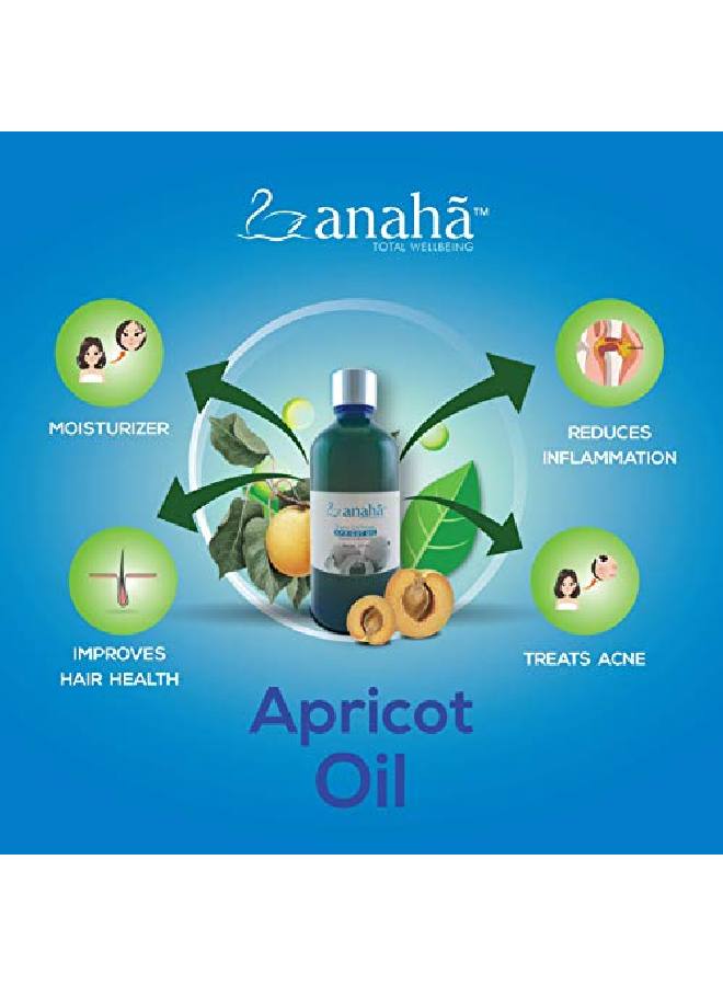 Anaha Unrefined Cold Pressed Bitter Apricot Oil for Use as Massage;Carrier Oil Transparent White 250 ml - Image 4