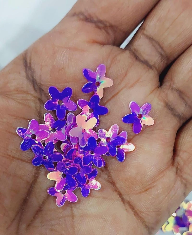 Bharat Combo Pack of Flower Shaped Sitara Sequins of 9 Colors Size 10mm for Jewellery Making Sewing and Emblishment DIY Project Art and Craft 9 ColorsEach Color 5gm 45 gram Total - Image 3