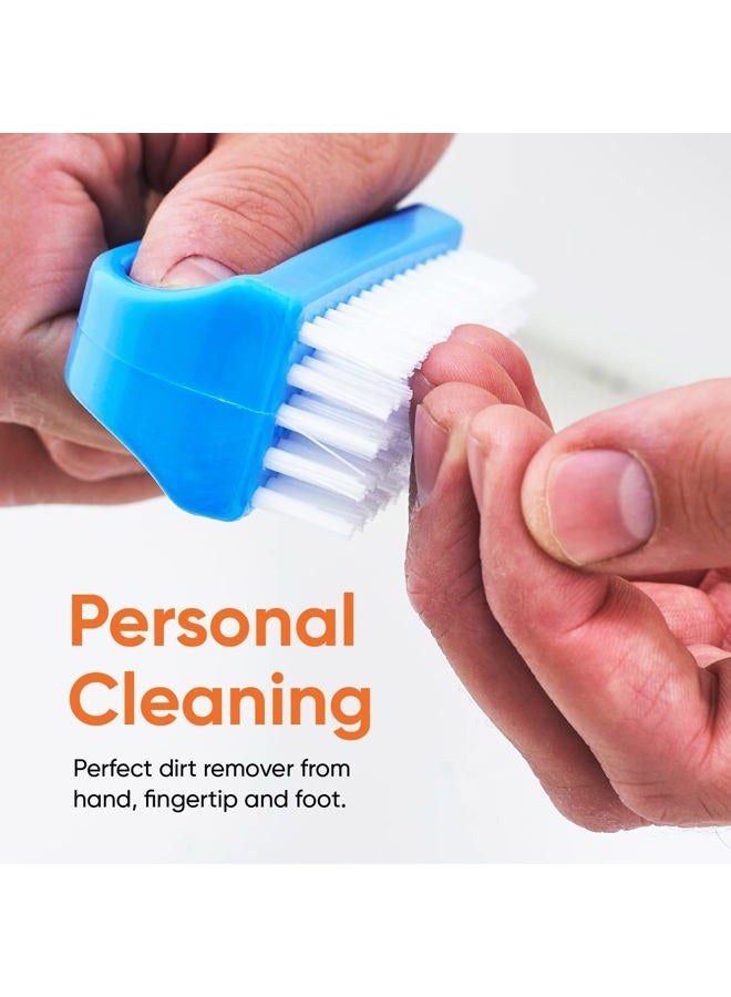 Superio Nail Scrubber Brush Nail Brush for Cleaning Fingernails Hand, and Toes, Small Scrub Brush Hand Scrubber Fingernail Brush Cleaner with Handle- Stiff Bristles, (3 Pack) - Image 5
