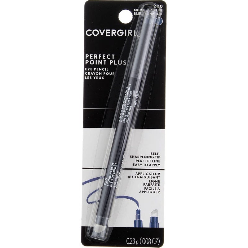 Covergirl Perfect Point Plus Self Sharpening Eye Pencil, Midnight Blue [220], 0.08 Ounce - Image 2
