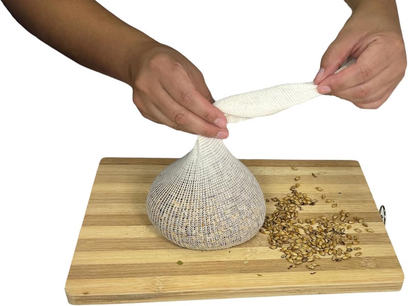 Regency Wraps أكياس نقع القفزات والحبوب، 14" (عبوة من 10)، جورب قطن ناعم لفلترة القفزات والحبوب والتوابل لملحقات صناعة البيرة والنبيذ والسيدر - Image 3