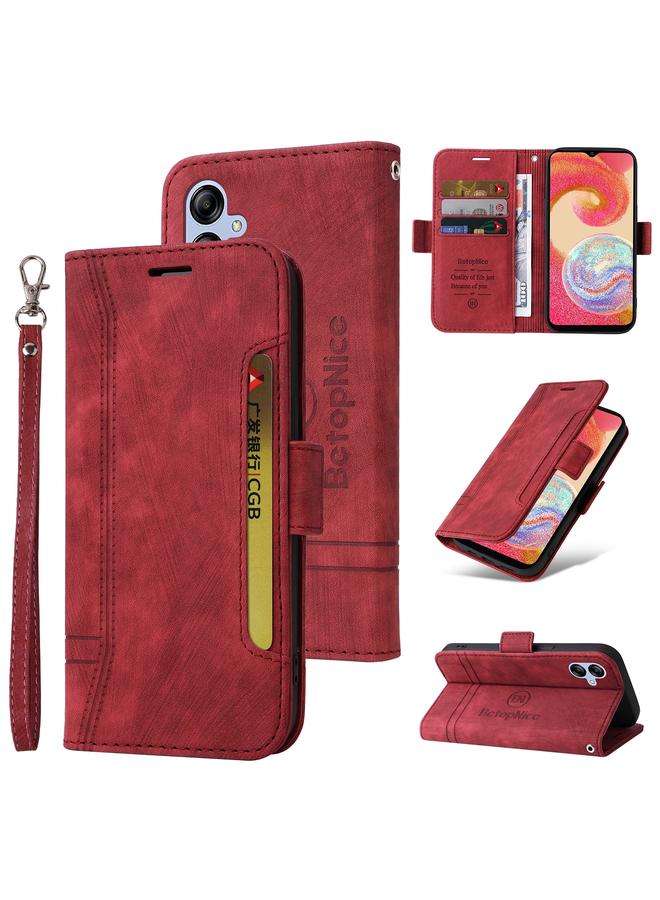 The Bros Case For Samsung Galaxy A04e Dual-side Buckle Leather Phone Case