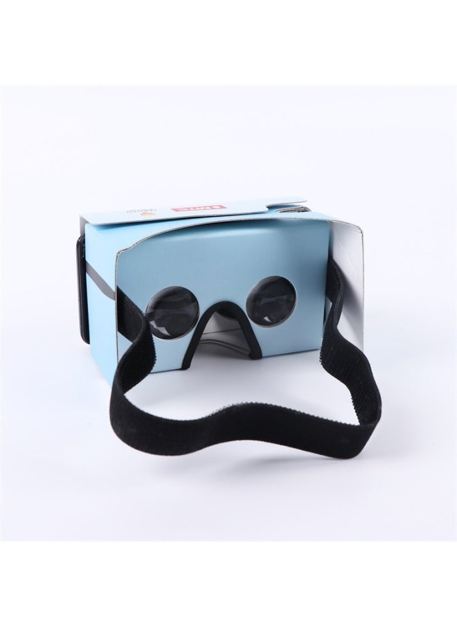 Generic Integrated Paper Foldableing Mobile Phone Vr Simple 3D Glasses Second Generation Immersive Virtual Reality Viewing Box Customization-Color:Google 3.1 Generation  - Image 4