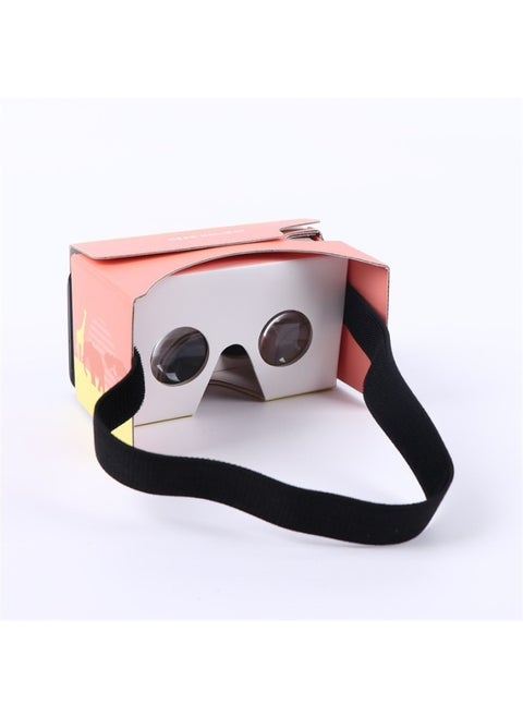 Integrated Paper Foldableing Mobile Phone Vr Simple 3D Glasses Second Generation Immersive Virtual Reality Viewing Box Customization-Color:Google 3.1 Generation