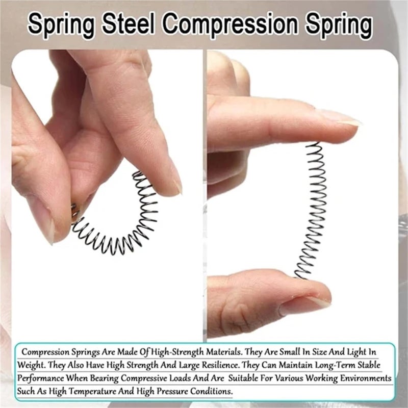 Die Spring 50Pcs 0.5/0.6/0.7mm Micro Small Compression Spring OD4-12mm Length 5mm-50mm Surgical Tools&Electronics Repair for Mechanical Equipment(50mm,6mm,0.7mm) - Image 3