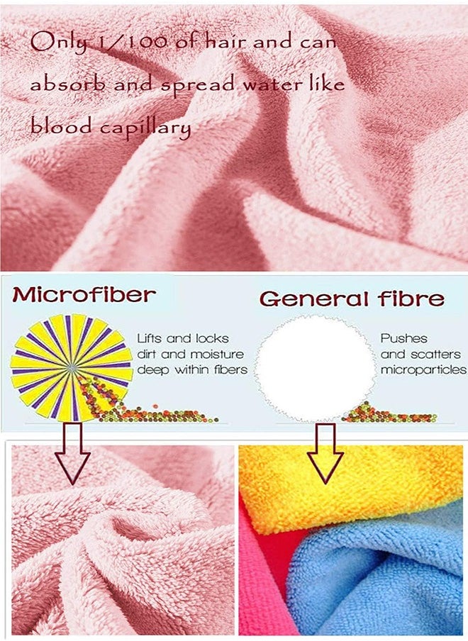 MYONE 3pcs Soft Absorbent Bath Towel, Non-Shedding Thickened Towel, Shower Towel Suitable For Bathroom, 1*70x140cm Bath Towel, Bath Towel Set,2*35x75cm Face Towel- For Bathroom, Hotel, Spa, Beach and Gym,Pink  - Image 2