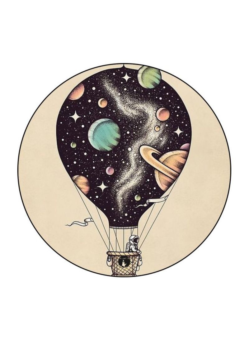 RKN Space Printed Mouse Pad  Beige/Black/Green
