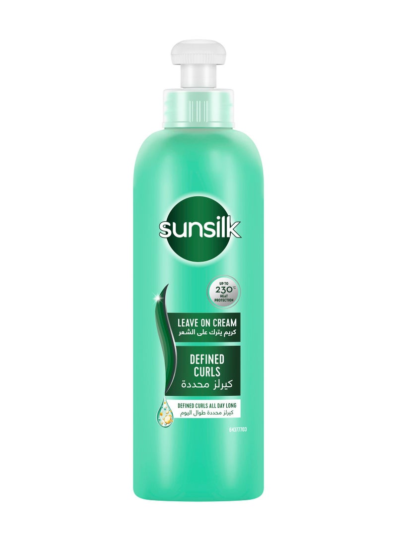 Sunsilk كريم ليف أون مع زيت الجوجوبا للشعر المجعد والمجعد لتعريف التجاعيد - Image 1